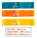 Kit Mini Band Com 3 Níveis De Resistência Acte Sports T71