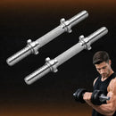 Par Barra Halter Academia 35 Cm Maciça 28mm Cromada Crossfit