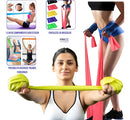 Kit 3 Faixas Elásticas Thera Band Exercício Fisioterapia Alongamento Yoga Pilates Resistência Treino em Casa Inboxmobile