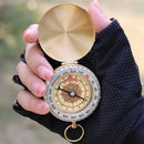 Bússola Retro Metal Camping Caça Trilha Viagem Pesca Dourado