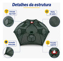 Covo Armadilha Para Pesca Camarão Peixes Siri Iscas 6 Furos