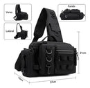 Mochila de Pesca Impermeável Tática Premium, para Camping e Pescaria ao Ar Livre, Super Resistente Leve Espaçoso, Acompanha Alicate p/ Iscas Artificiais, Completa Multius