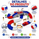 Pista De Carrinho Corrida Flexível 234 Peças Com Ponte Brinquedo Infantil