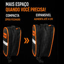 Bolsa De Selim Tsw Impermeável Nylon Ziper Mtb Bicicleta Cor Preto Com Cinza
