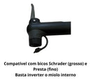 Bomba Encher Pneu Bike Absolute Nero Mini Cor Preto