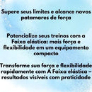 Faixa Elástica Thera Band Pilates Média Intensidade Yoga Academia Fisioterapia Latex Azul