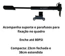 Bomba Encher Pneu Bike Absolute Nero Mini Cor Preto
