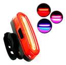 Lanterna Farol Sinalizador Traseiro Recarregável Usb Para Bike Bicileta Ciclismo 3 Cores Bem Forte