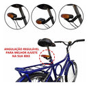 Kit Lanterna Farol Buzina Freio Pisca Seta Bike Breack Light Preto