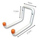 Suporte Aço Multiuso Horizontal Bestfer Branco 30kg Bicicleta Escada