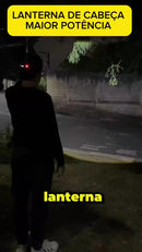 Lanterna De Cabeça Led Sensor Movimento 12 Modos Recarregável Power Bank Usb Alta Potência Ciclismo Camping Pesca Reparo Noturna Zoom Ajustável Ipx4 Resistente Mãos Livres Frontal 100000 Lumens