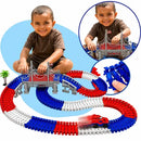 Pista De Carrinho Corrida Flexível 234 Peças Com Ponte Brinquedo Infantil