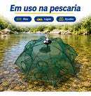 Covo Armadilha Para Pesca Camarão Peixes Siri Iscas 8 Furos