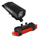 Kit Farol USB e Pisca Traseiro Elleven, 350 Lumens, Preto