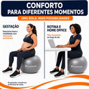 Bola Pilates Suíça 75cm Yoga Abdominal Funcional Antiestouro