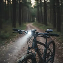 Luz Dianteira LED com Buzina para Bicicleta, 500 lm, IP65, Bateria Recarregável USB-C, Controle Sem Fio e Suporte de Guidão – Youl Decoração e Mobília