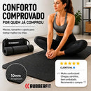 Colchonete Tapete Yoga Pilates Ginástica Grosso 10mm Premium Cor Preto