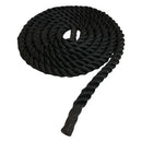 Corda Naval Preta 40 Mm 10 Mts Com Protetor Treino Funcional Ropeshop