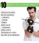 Luva Academia Halteres Neoprene Musculação Esporte Cross Fit Cor Preta