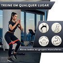 Kit 5 Faixa Elástica Super Mini Band Extensor Elástico Para Treino Resistência Funcional Academia Ginástica Yoga Esporte Banda Extra Forte De Treinamento Thera Pilates Fisioterapia Alegria