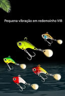 5 Iscas Artificial Metal Vib Vibration 10g 12cm Truta Robalo