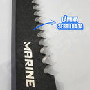 Faca De Pesca Marine Sports Fileteira Serrilhada Em Aço Inox Cor Preto