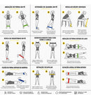 Kit Treino Funcional 5 Mini Bands + Corda De Pular 3 Metros