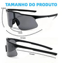 Óculos Corrida Ciclismo / Bike Esportivo Beach Tênis Vôlei de Praia Pesca Futevôlei Proteção UV400 Várias Cores Preto