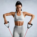 Elástico Exercício KSMIX Média 1,2m Alças Acolchoadas Musculação
