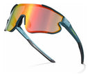 Óculos corrida bike ciclismo beach tennis pescaria Elleven colors armação verde-escuro lente laranja