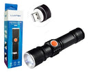 Mini Lanterna Tática Recarregável USB Luatek LT-417 LED Zoom 85000 Lúmens