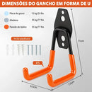 Kit 5 Suporte De Parede Aço Bike Escada 35kg Organização