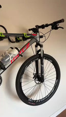 Suporte De Parede Kawak Para 2 Bicicletas Preto Com Verde