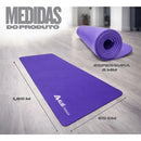 Tapete Yoga Nbr Macio 8mm Exercícios Pilates 185x65cm Aluí Roxo