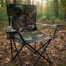 Cadeira Camping Dobravel Camuflada Porta Copo Ate 150kg