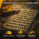 Kit 2 Colchonete Colchao Camping Camuflado Saco De Dormir Pesca Acampamento Retiro Trilha C/ Saco De Transporte Mochila Hezzo Hometech