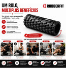 Rolo Massagem Foam Roller Liberação Miofascial Soltura Yoga Preto
