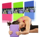 Bloco Pilates Yoga EVA Alta Densidade Antiderrapante 23x15x7,5 cm Rosa MBFit