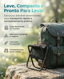 Mini Cadeira Dobrável Portátil Banco Pesca Camping Fila Resistente Banqueta Sólar