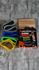 Kit 4 Rubber Band Mini Faixa Elástica Pilates Fisio Treino