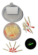 ENJOYLURE kit 50 bastao luz quimica para boia vara linha pesca noturna