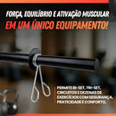 Barra Pump 120cm Pump Musculação Treino Funcional Academia Preto