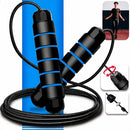 Corda De Pular Cross Speed Rope Rolamento Profissional Fit Homeroarte Cor Azul