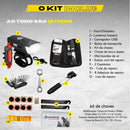 Kit Bike Farol Lanterna Recarregável Bicicleta Frontal Traseiro A Prova D'água + Estojo Kit Ferramentas Bicicleta Acessórios Bolsa Quadro Bike Com Reparo Pneu Bomba De Ar Remendo Chaves
