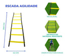 Kit Funcional 10 Cones + 10 Pratos + Escada + Corda De Pular