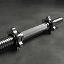 Par Barra Maciça 40cm Halteres Rosca Dumbell Treino
