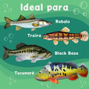 Kit 24un Isca Soft Shad Silicone 10cm 6g e 9cm e 4g Para Traira Tucunaré Robalo - Tralha de Ouro