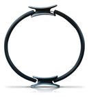 Anel Tonificador Arco Adutor Flexivel Para Pilates Yoga Cor Preto