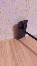 Suporte Nacional Para Bola Pilates Parede Preto Aço 35cm