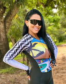 Óculos De Sol Polarizado Pace Bike Corrida Beach + Clip Grau Preto